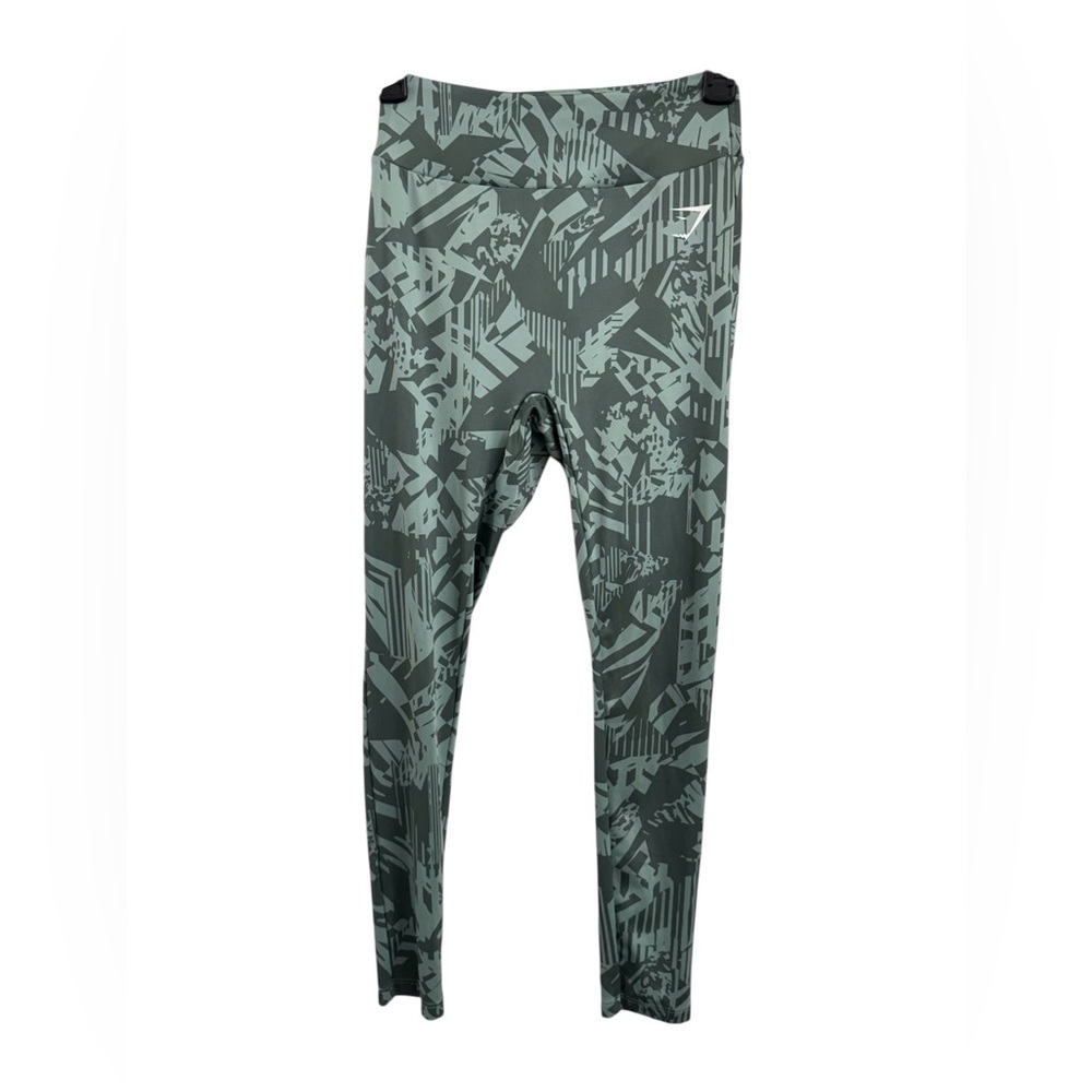 Gymshark POWER REGULAR Williow Green/Desert Sage Green LEGGINGS Sz(M)